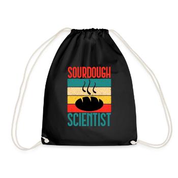 Drôle De Scientifique Au Levain Boulanger Femme - Sac de sport léger - noir - Devant