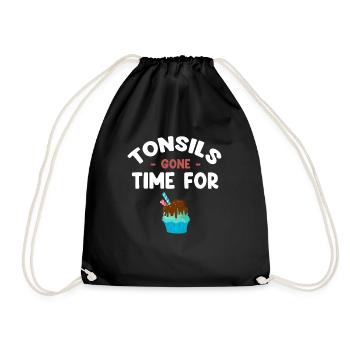 Almonds are time for the removal of tonsils - Drawstring Bag - black - Front