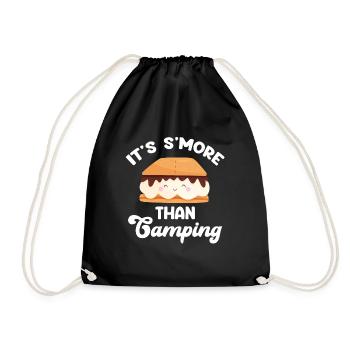 It's more than Camping Glamping Adventures - Drawstring Bag - black - Front