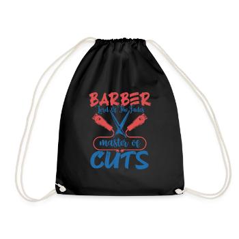 Barber Lord Of The Fades Master of Cuts Barbershop - Turnbeutel - Schwarz - Vorne