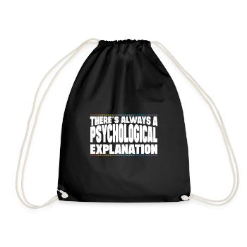 Psychological Explanation Professional Forensic - Drawstring Bag - black - Front