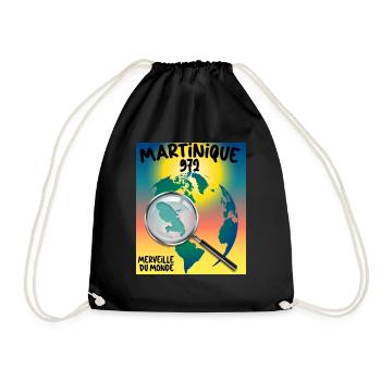 Martinique 972 Wonder of the World Women or Men - Drawstring Bag - black - Front