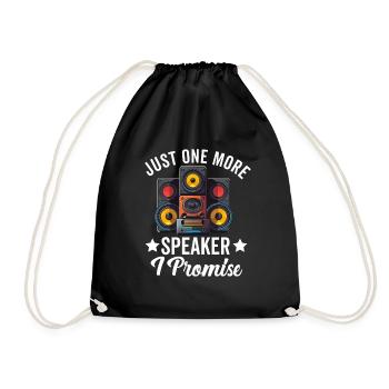 Car Stereo For Audio Installer Speakers Car Bass - Drawstring Bag - black - Front
