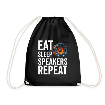 Car Stereo For Audio Installer Speakers Car Bass - Drawstring Bag - black - Front