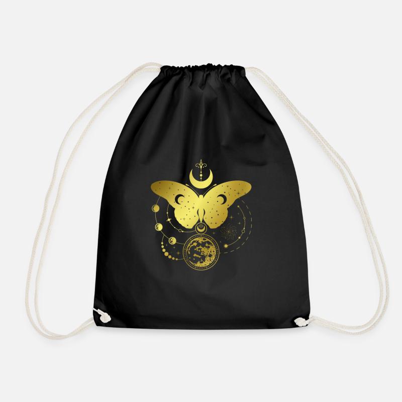 Celestial Metamorphosis - Drawstring Bag - black