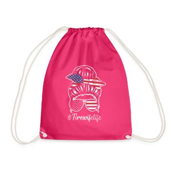 Firefighter Fire Crews ́ - Drawstring Bag - fuchsia - Front