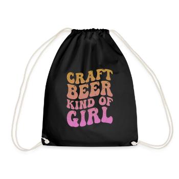Bière artisanale genre de fille Homebrew brasseur brasser - Sac de sport léger - noir - Devant
