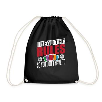 Board Games Game Board Gift - Drawstring Bag - black - Front