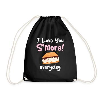 Ich Liebe Dich S'more Jeden Tag Glamping - Turnbeutel - Schwarz - Vorne