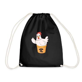 Pâté au poulet Drôle Math Pi Jour Drôle Mignon - Sac de sport léger - noir - Devant