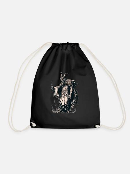 Krampus Ugly Sweater Böser Weihnachtsmann Krampus - Turnbeutel - Schwarz