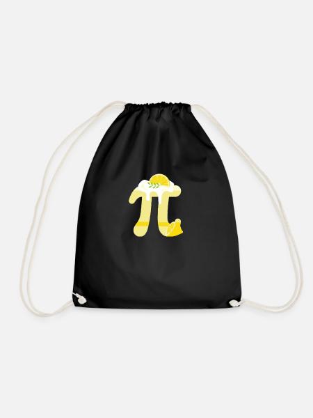 Lustige Pi Day Math Lover Zitronenkuchen Baiser - Turnbeutel - Schwarz