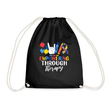 Autonomiser par la thérapie Thérapeute ABA - Sac de sport léger - noir - Devant