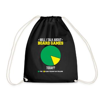 Board Games Game Board Gift - Drawstring Bag - black - Front