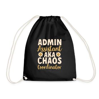 Secrétaire, Adjointe administrative, Commis de bureau - Sac de sport léger - noir - Devant