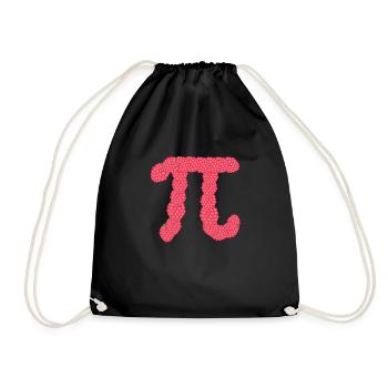 Framboise Drôle Pi Jour Gâteau Amateur de Maths - Sac de sport léger - noir - Devant