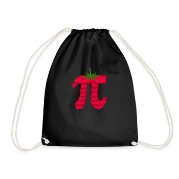 Framboise Drôle Pi Jour Gâteau Amateur de Maths - Sac de sport léger - noir - Devant