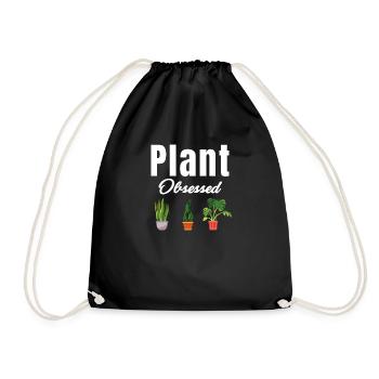 Pflanzenbesessener Liebhaber Gartenbau Gärtner - Turnbeutel - Schwarz - Vorne
