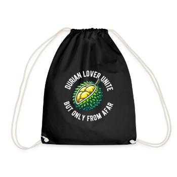 Durian Fruit Lover Funny Durio Zibethinus Men - Drawstring Bag - black - Front