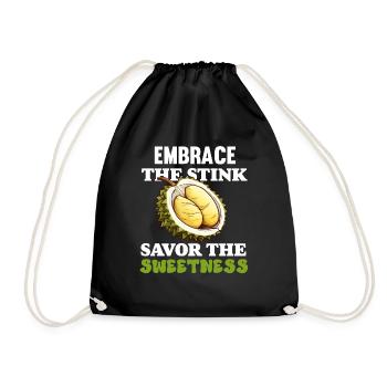 Durian Fruit Lover Funny Durio Zibethinus Men - Drawstring Bag - black - Front