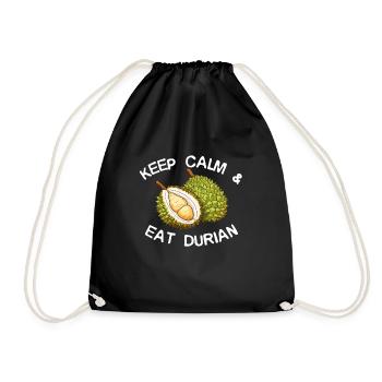 Durian Fruit Lover Funny Durio Zibethinus Men - Drawstring Bag - black - Front