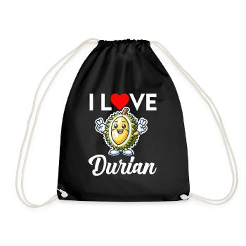 Durian Fruit Lover Funny Durio Zibethinus Men - Drawstring Bag - black - Front