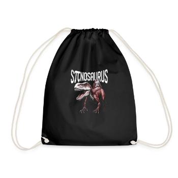 Lustiger Spinosaurus Pi Day Mathe Dinosaurier - Turnbeutel - Schwarz - Vorne
