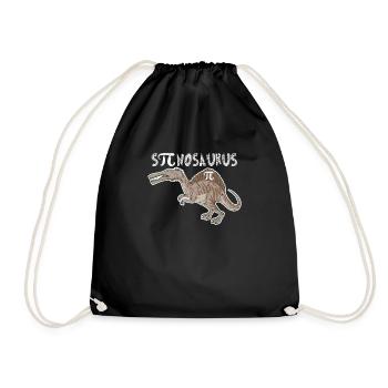 Drôle Spinosaurus Pi Jour Math Dinosaure - Sac de sport léger - noir - Devant