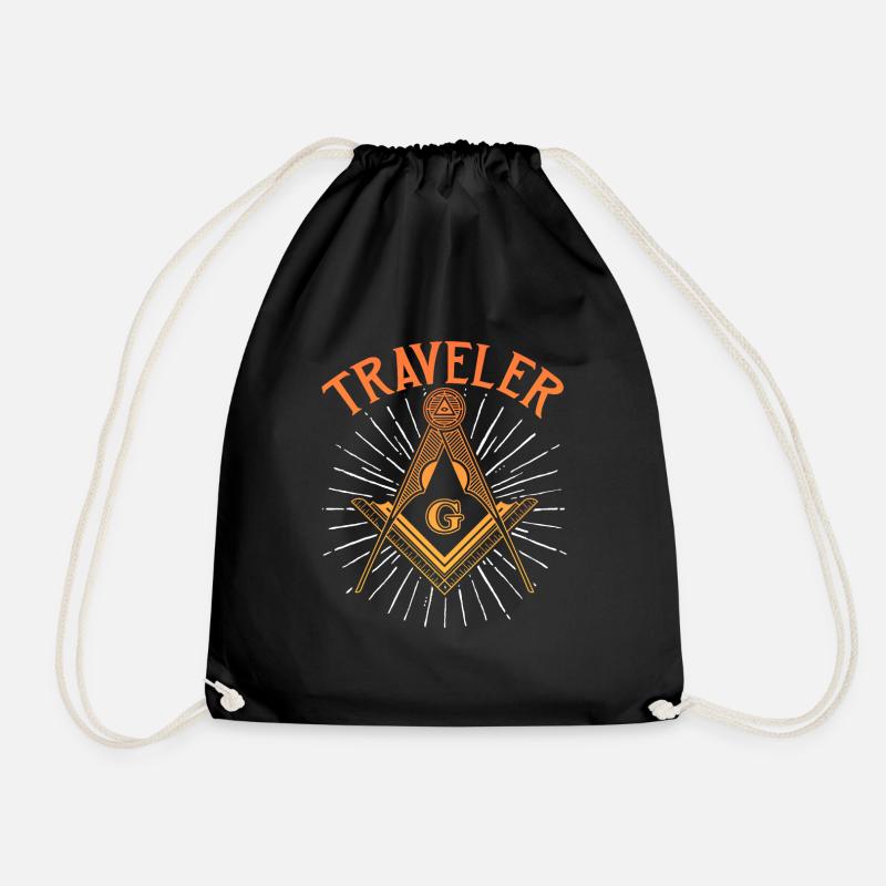 Masonic Freemasonry Fraternal - Turnbeutel - Schwarz