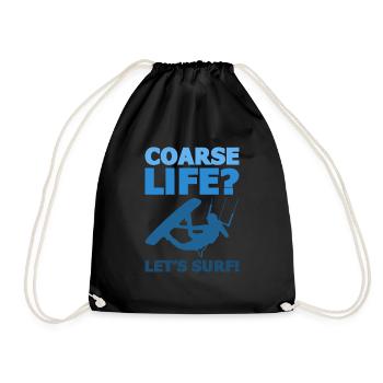 Kitesurf Kitesurf Kitesurf Kiteboarder - Sac de sport léger - noir - Devant