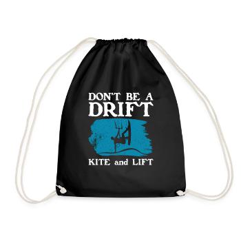 Kitesurf Kitesurf Kitesurf Kiteboarder - Sac de sport léger - noir - Devant