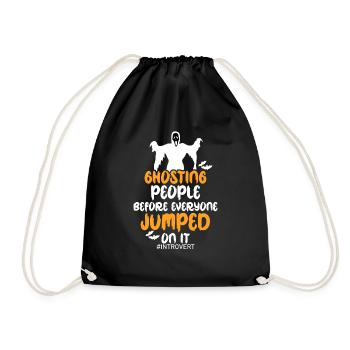 Asocial Anti Halloween Protestation Sceptique Introverti - Sac de sport léger - noir - Devant