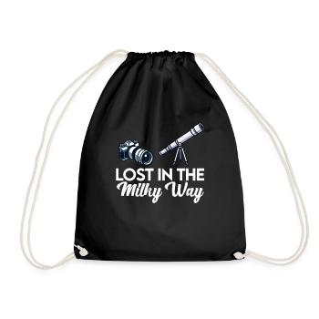 Astrophotography Astrophotographer Astronomy - Drawstring Bag - black - Front