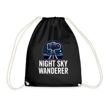 Astrophotography Astrophotographer Astronomy - Drawstring Bag - black - Front