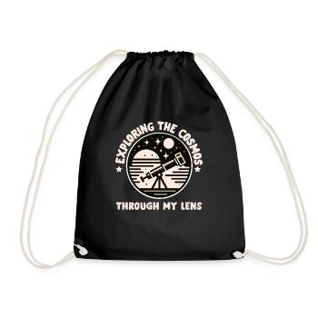 Astrophotography Astrophotographer Astronomy - Drawstring Bag - black - Front
