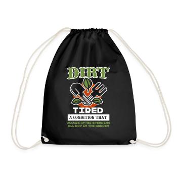Gardening Spent All Day In The Garden - Drawstring Bag - black - Front