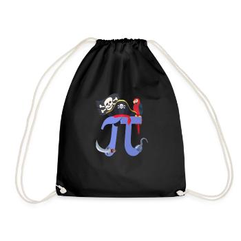Pi Day Pirate Perroquet Math Geek Halloween Animal - Sac de sport léger - noir - Devant