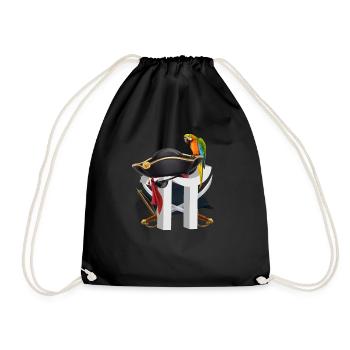 Pi Day Pirate Perroquet Math Geek Halloween Animal - Sac de sport léger - noir - Devant