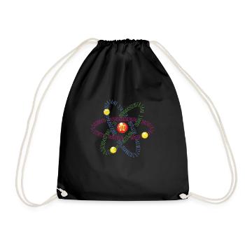 Amoureux des mathématiques, balise Pi, symbole de l’atome, nombres 3.14 - Sac de sport léger - noir - Devant