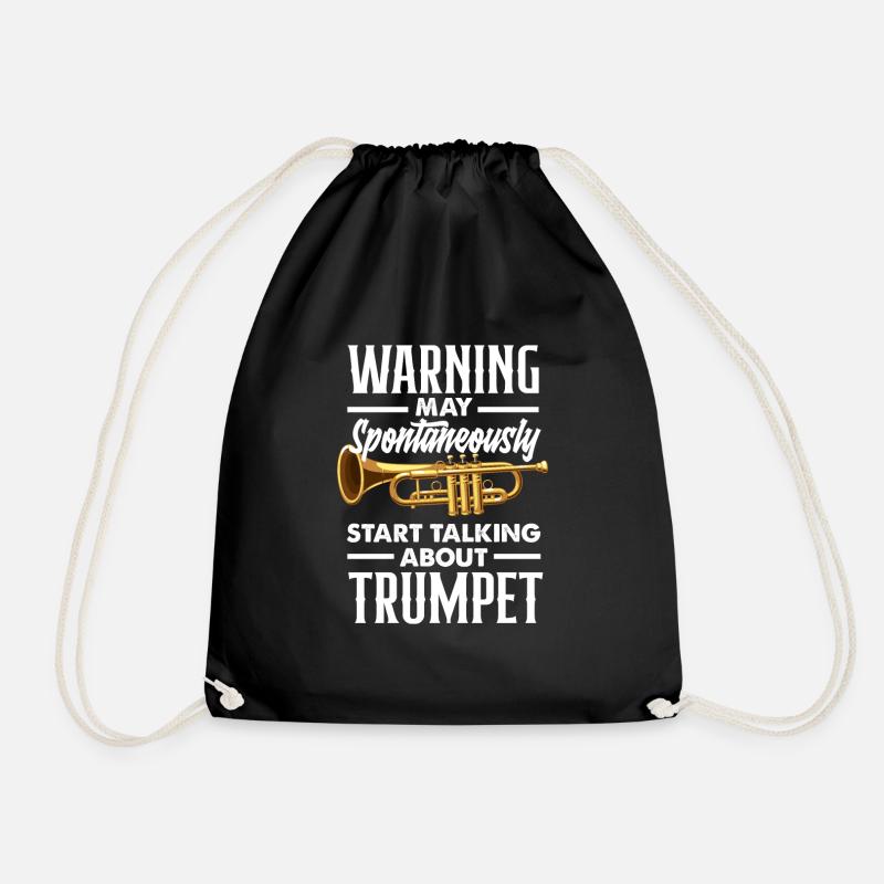 Trompete Trompeter Trompeten Spieler - Turnbeutel - Schwarz