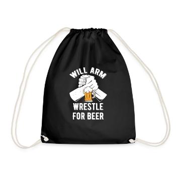 Wil Bras de fer pour le concours de bataille de tournoi de bière - Sac de sport léger - noir - Devant