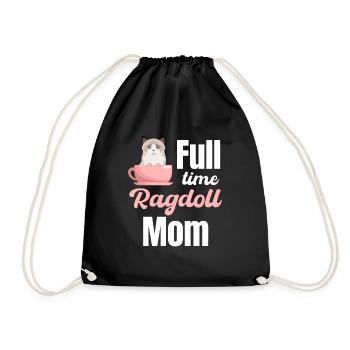 maman ragdoll à temps plein, vétérinaire, animaux, - Sac de sport léger - noir - Devant