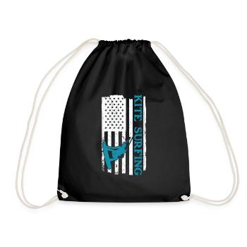 Kitesurf Kitesurf Kitesurf Kiteboarder - Sac de sport léger - noir - Devant