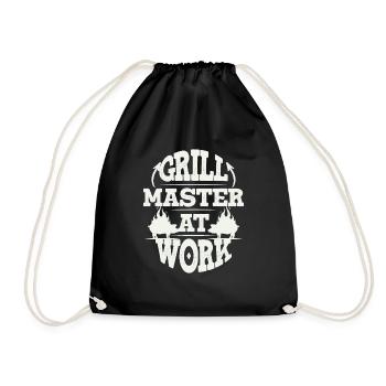 Grill Pork - Drawstring Bag - black - Front