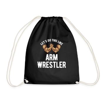 Let's do it like a - Drawstring Bag - black - Front