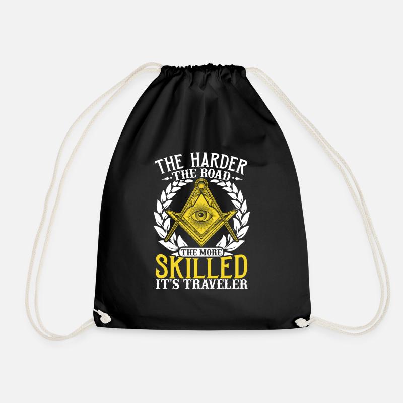 Masonic Freemasonry Fraternal - Turnbeutel - Schwarz