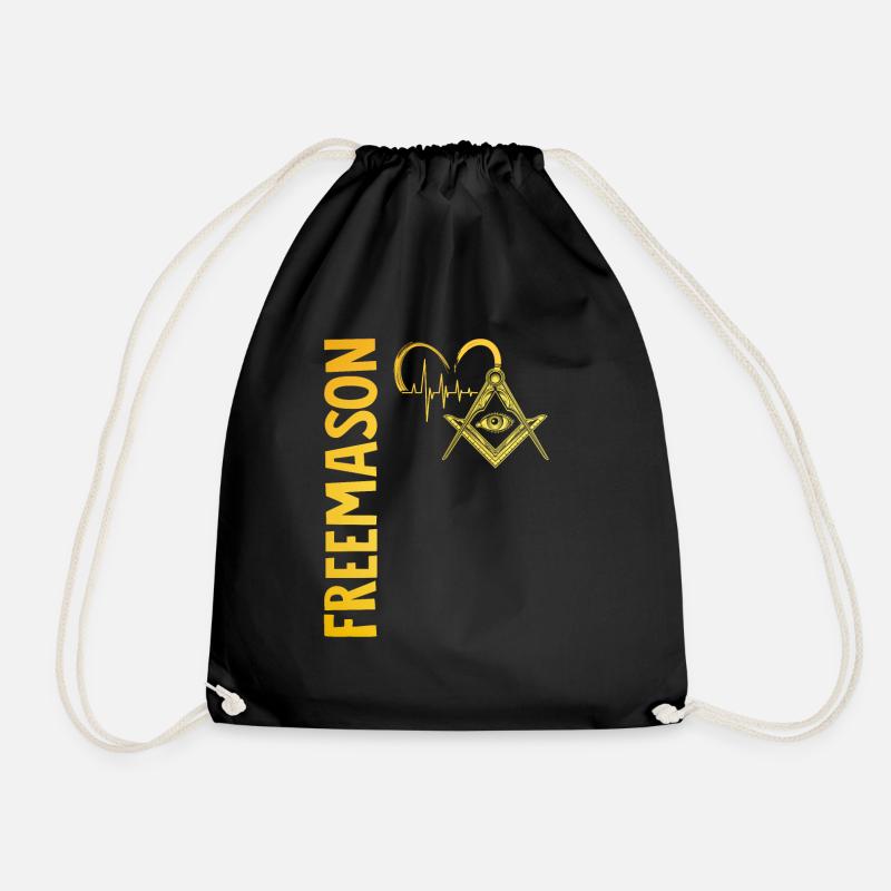 Masonic Freemasonry Fraternal - Turnbeutel - Schwarz