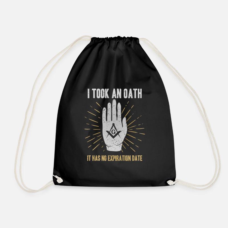 Masonic Freemasonry Fraternal - Turnbeutel - Schwarz
