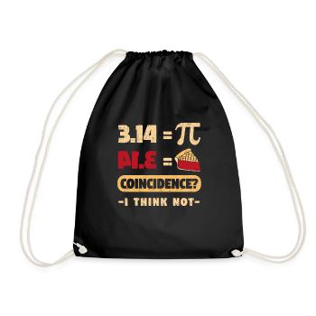 Pi est égal à la journée du gâteau célébrée du 3 au 14 mars 14 - Sac de sport léger - noir - Devant