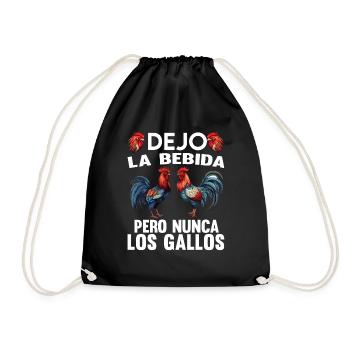 Gallero Pelea De Gallos Hombre Papá Padre Tío - Turnbeutel - Schwarz - Vorne